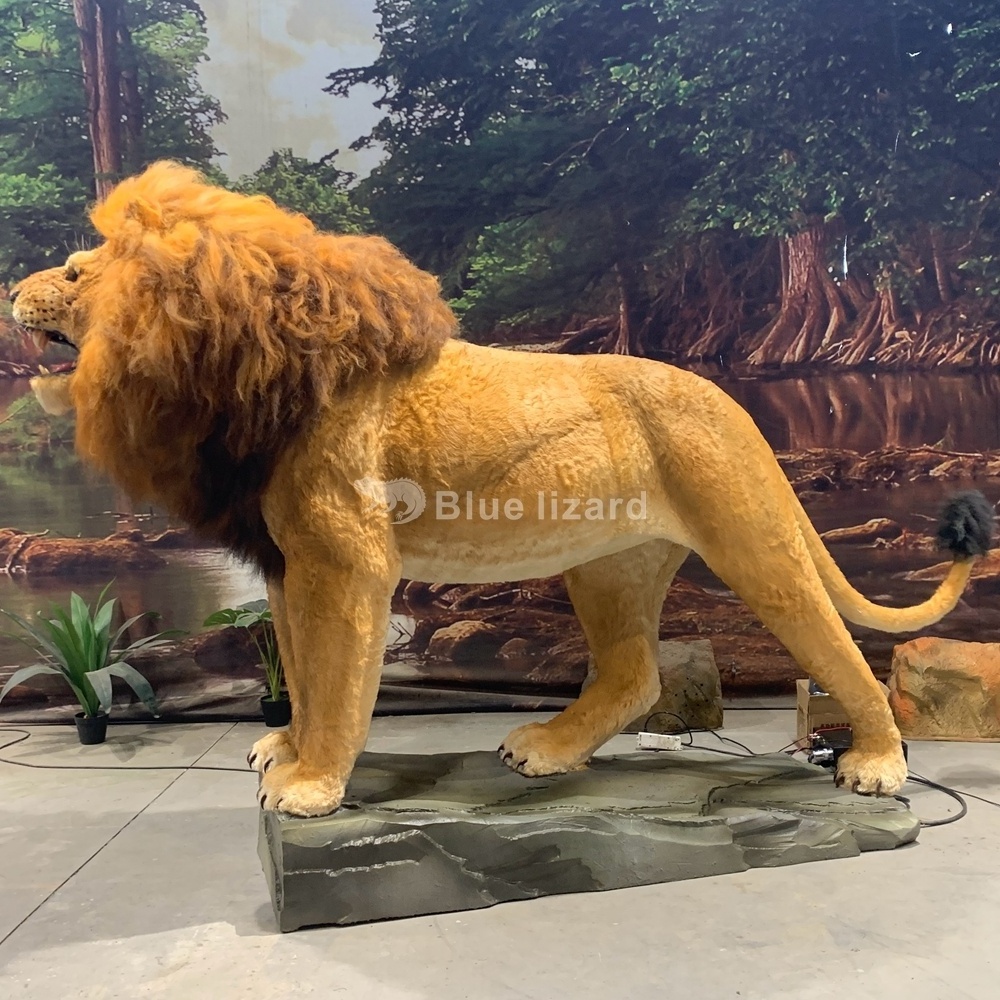 Life Size Indoor Animatronic Animal Lion Animals Lion Model