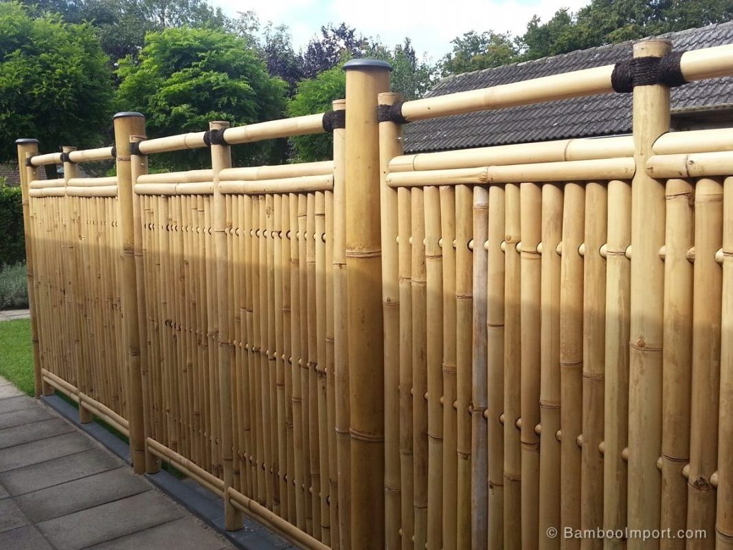 Raw Bamboo Fence Rolls Bamboo Slat Screening for Balcony Garden Privacy