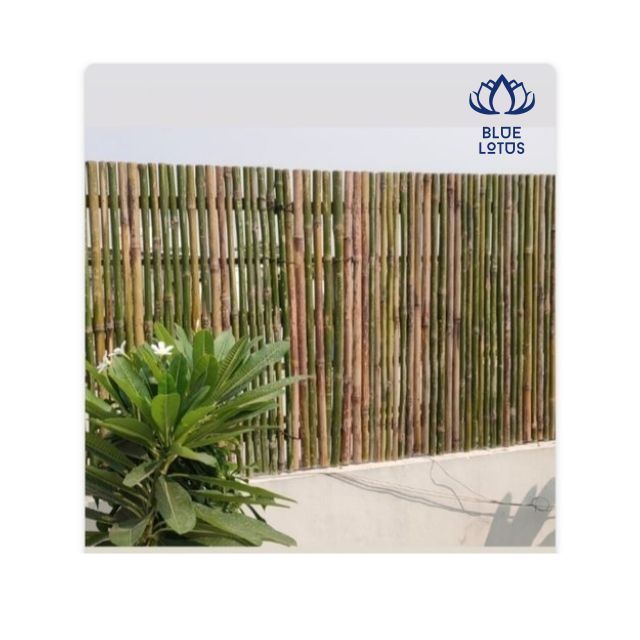 Hot-sale outdoor Raw Bamboo Fence Rolls Bamboo Slat Screening for Balcony Garden Privacy