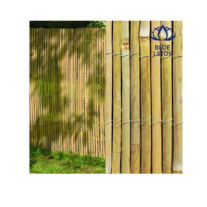 Decorative Screen Garden Raw Bamboo Fence Rolls Bamboo Slat Screening for Balcony Garden Privacy