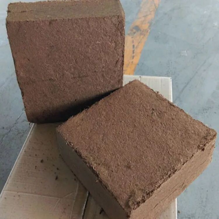 Soilless Gardening Wholesale, 100% Natural Coco Coir Fiber Coco Bale, 5 kg Coco Peat Block