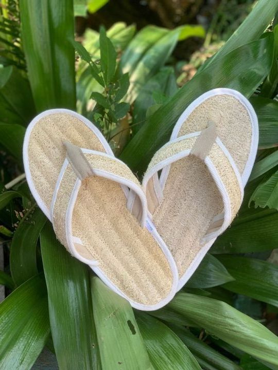 Low Price Loofah Slippers Waterproof Easy Foot Cleaner Shower Slipper Eco Friendly From Blue Lotus Farm