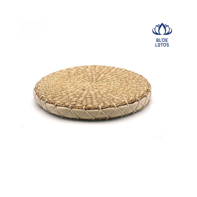 100% ECO - FRIENDLY POUF OTTOMAN MADE FROM SEAGRASS FROM VIETNAM