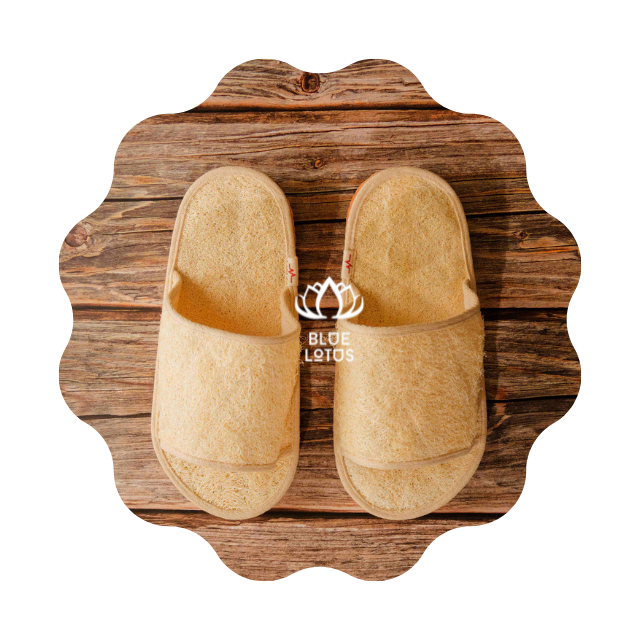 Best Selling Loofah Slippers Waterproof Easy Foot Cleaner Shower Slipper Eco Friendly From Blue Lotus Farm