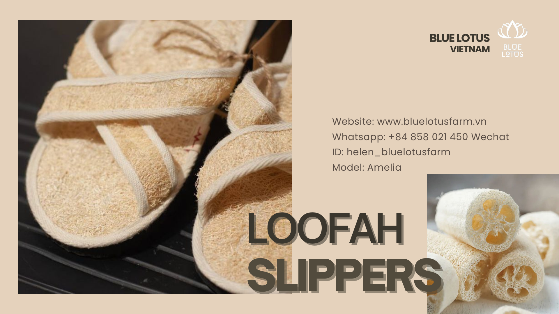 Blue Lotus Farm's Low-Cost Loofah Slippers are Waterproof, Easy to Clean, and Designed Eco-Friendly.