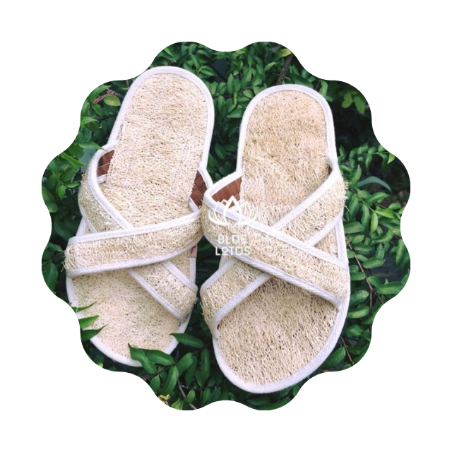 Low Price Loofah Slippers Waterproof Easy Foot Cleaner Shower Slipper Eco Friendly From Blue Lotus Farm