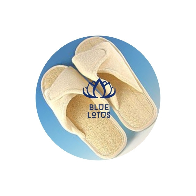 Budget-Friendly Loofah Slippers Waterproof and Eco-Friendly Easy Foot Cleaner Shower Slipper from Blue Lotus Farm