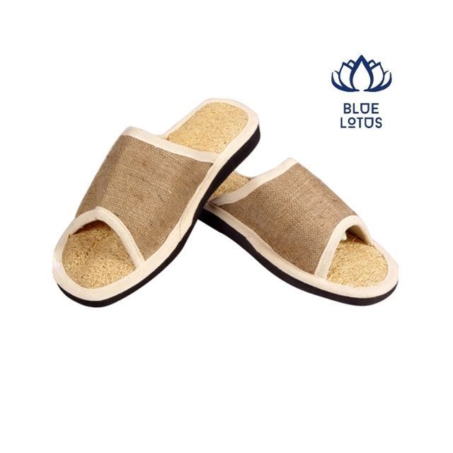 Indoor women men flip flops slippers summer Wholesale outdoor adult loofah slipper children stress clean