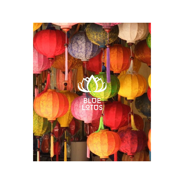 BULK PRICE SILK LANTERN WITH BAMBOO FRAME AND STEEL FRAME FROM BLUE LOTUS FARM VIET NAM