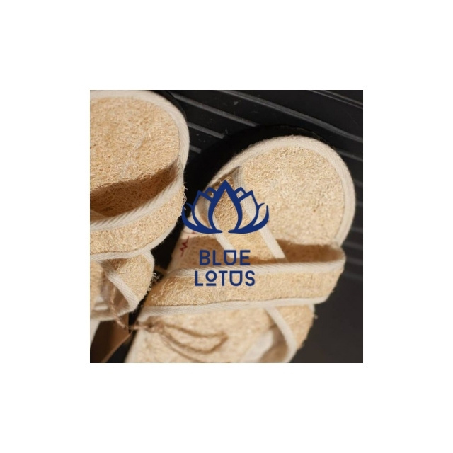 Blue Lotus Farm's Low-Cost Loofah Slippers are Waterproof, Easy to Clean, and Designed Eco-Friendly.