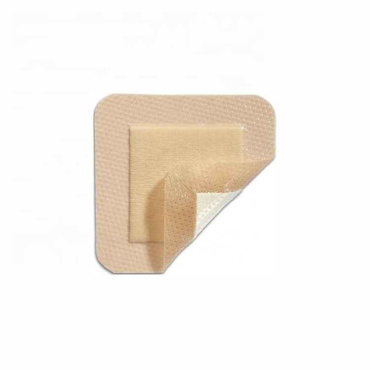 BLUENJOY Sterile Waterproof Medical Wound Dressing Surgical Pu Foam Wound Dressing With Pad Adhesive Foam Dressing