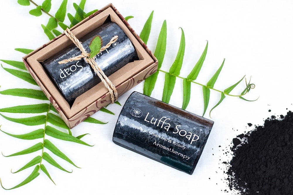 Wholesale OEM Bamboo Charcoal and Honey Luffa Body Soap, Handmade Soap, Herbal Soap Thailand