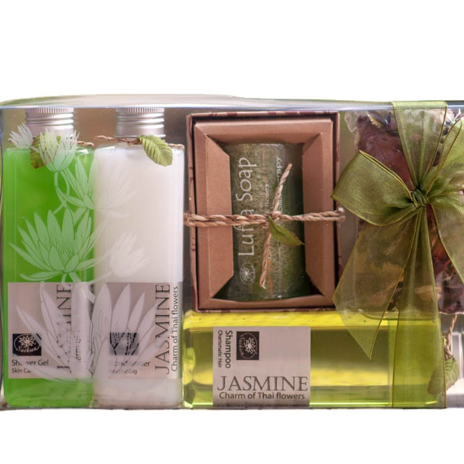 Wholesale OEM Shower Gel Gift Set Herbal Handmade Gift set Bath Gift Set Handmade Thailand Soap 100g shampoo 250ml