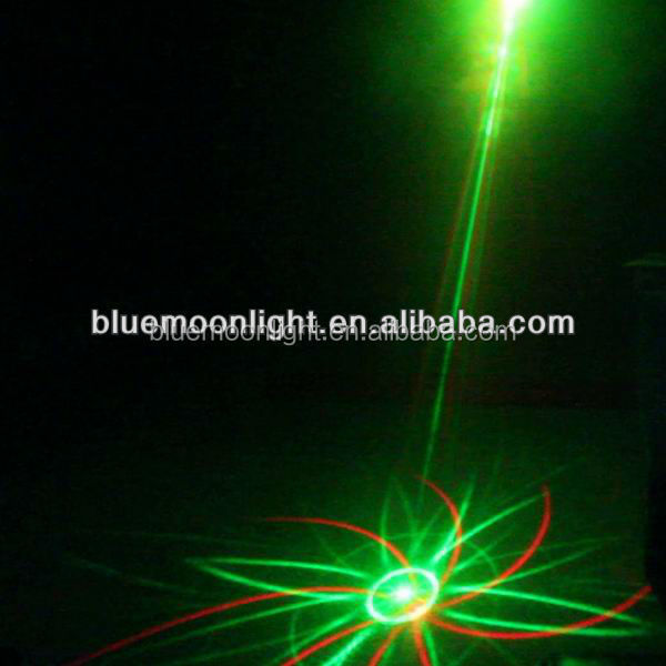 China factory price Dual-holes 8-Patterns Red & Blue cheap dj disco laser lights