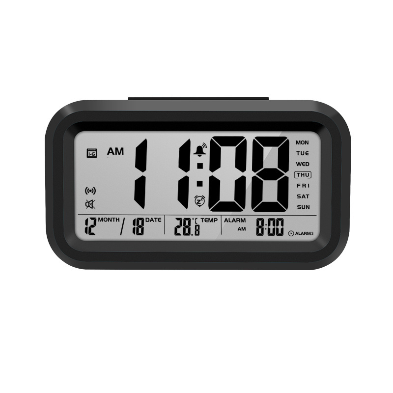 High Quality Mini Table LCD Electronic Digital  Alarm Clock with Backlight