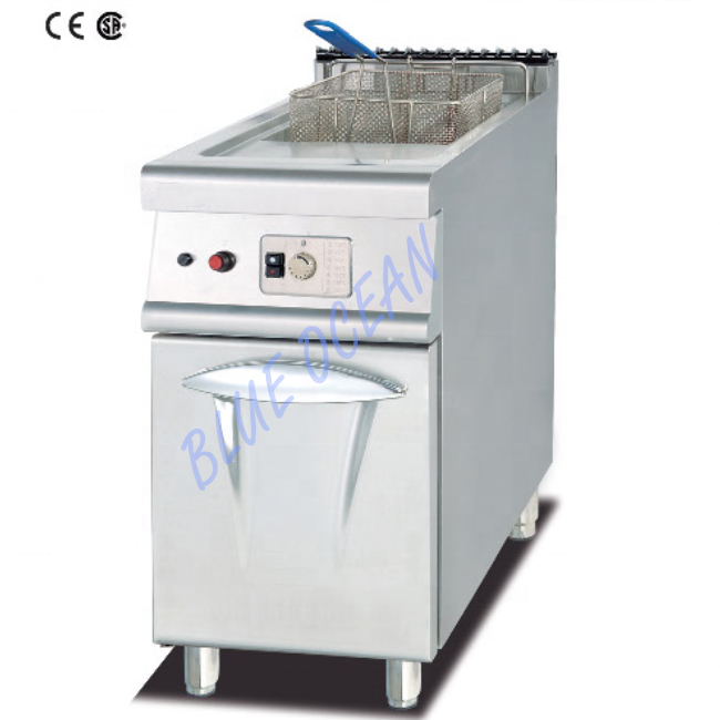 hot wholesale cook tools 1 tank 1 basket  gas fryer kitchen equipment