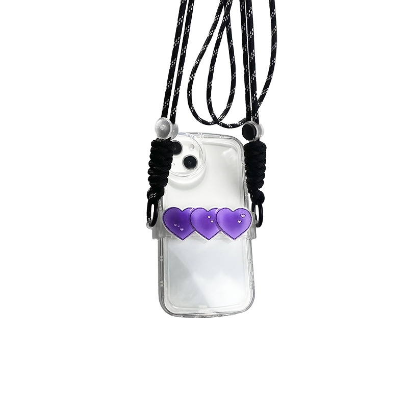 Customizable Logo Cell Phone Hemp String Portable Strap Rope Shoulder Bag DIY Carrying Cross Body Hanging Chain Back Clip