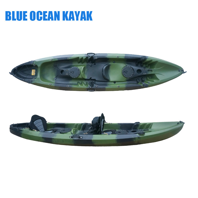 Double Person Cheap Sit On Top Fishing Kayak with electric trolling motor from BLUE OCEAN KAYAK