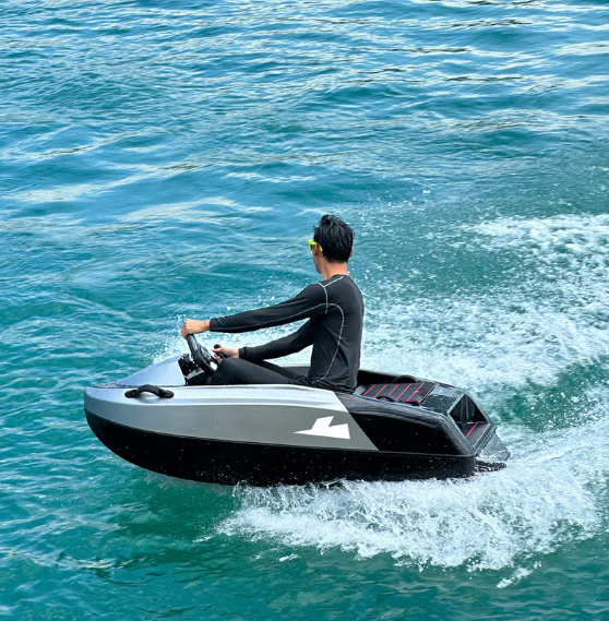 High quality 15Kw 72v cheap Water sports electric engine mini jet speed boat for sale