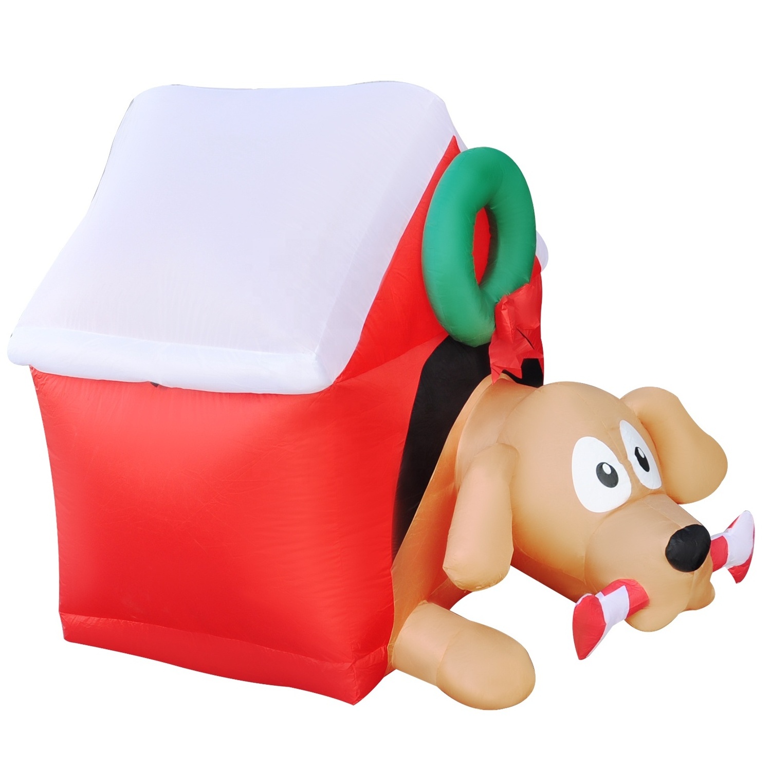 5ft Inflatable Dogs and Doghouses for Outdoor Party Ornament Christmas Decorations Xmas Supplies