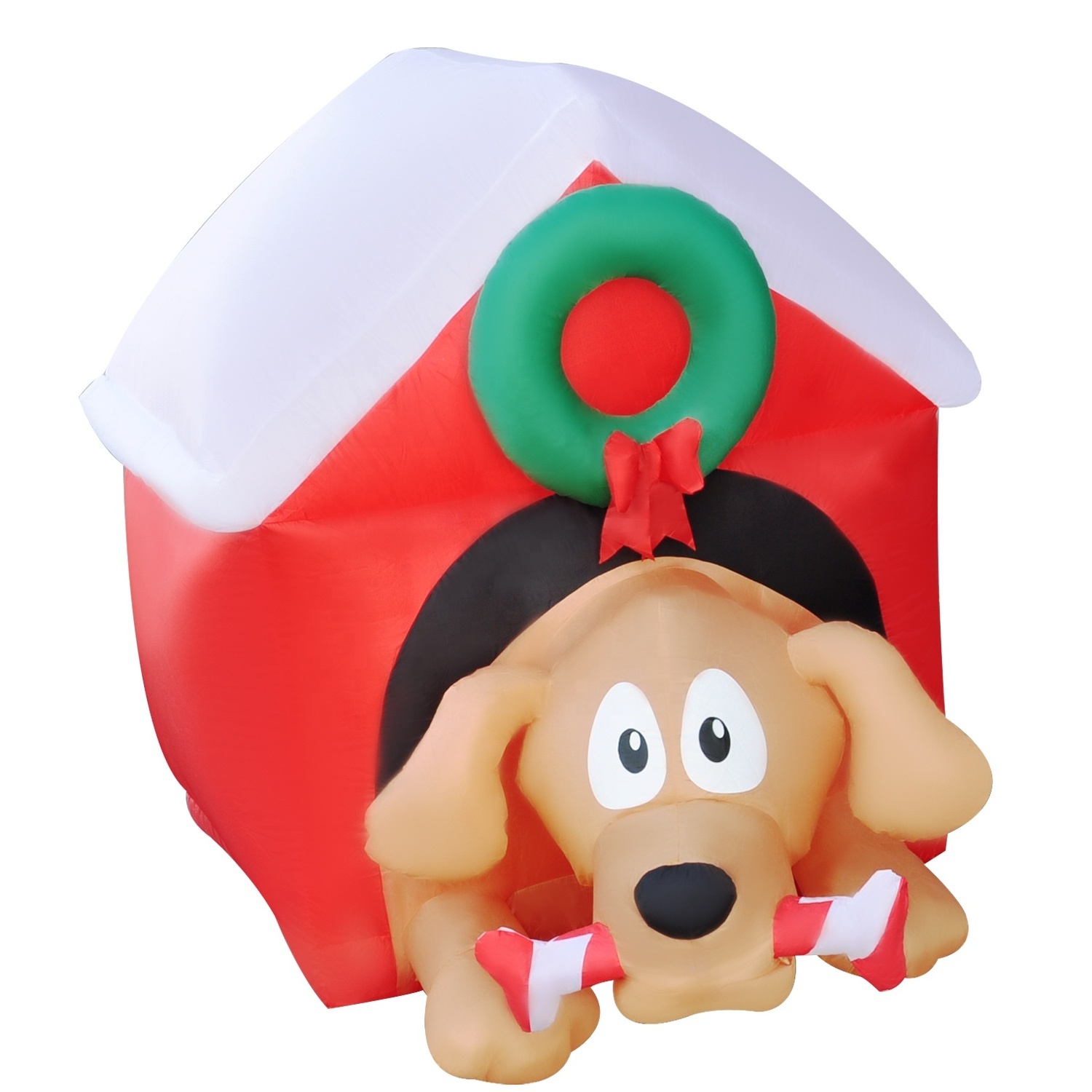 5ft Inflatable Dogs and Doghouses for Outdoor Party Ornament Christmas Decorations Xmas Supplies