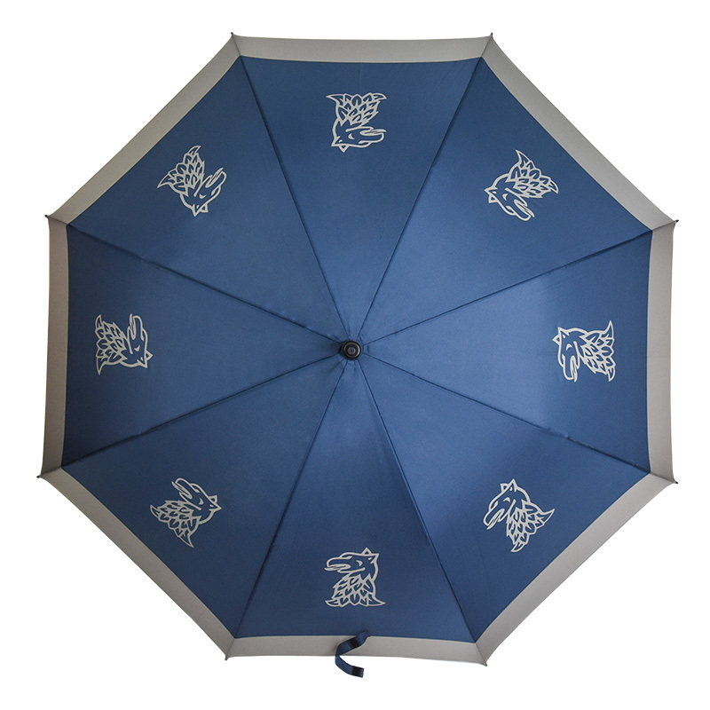 Good quality biggest enlarge size 30 inch single layer full color printing fiberglass golf umbrella