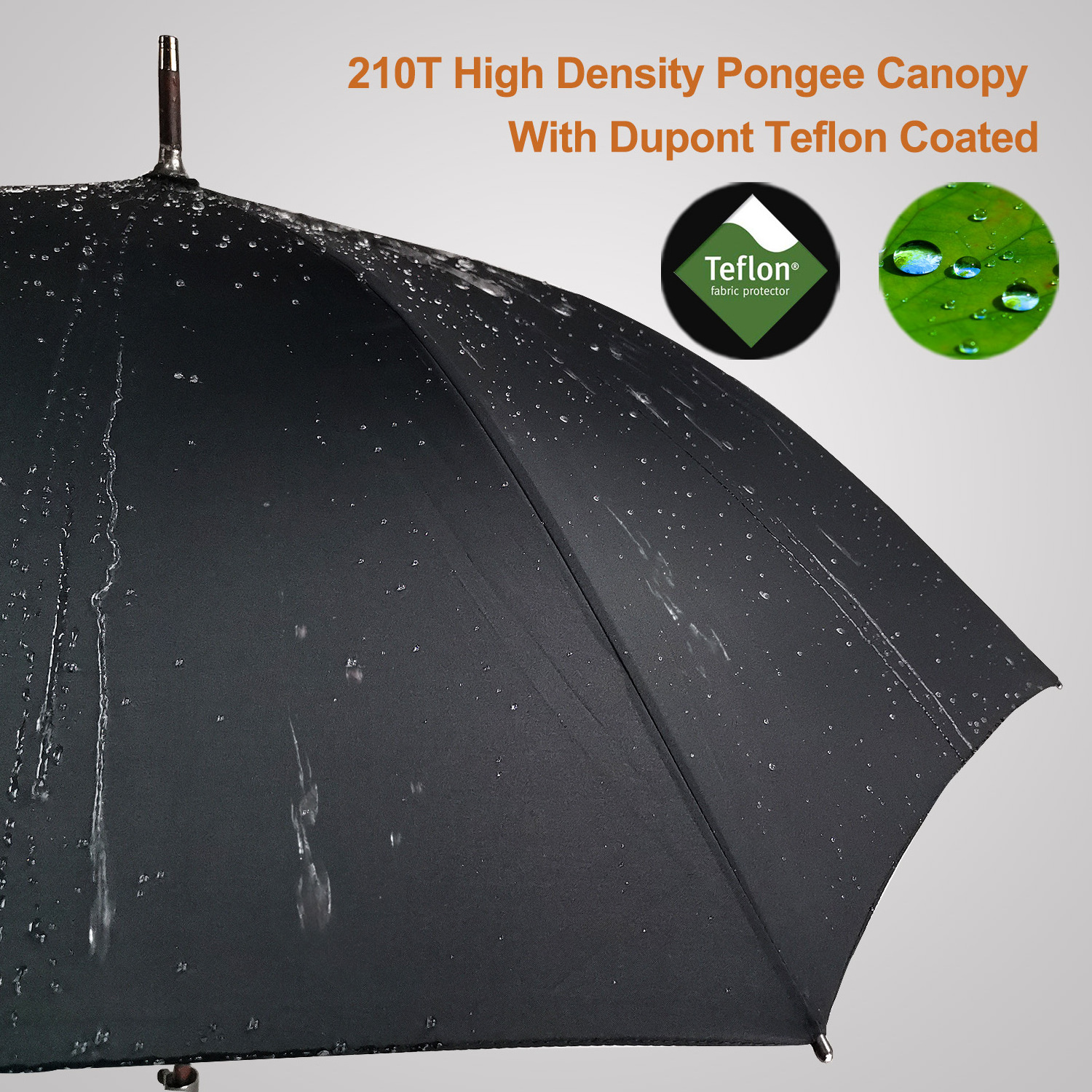 Wooded umbrella man cane wind male walking stick men's long wind proof umbrellas