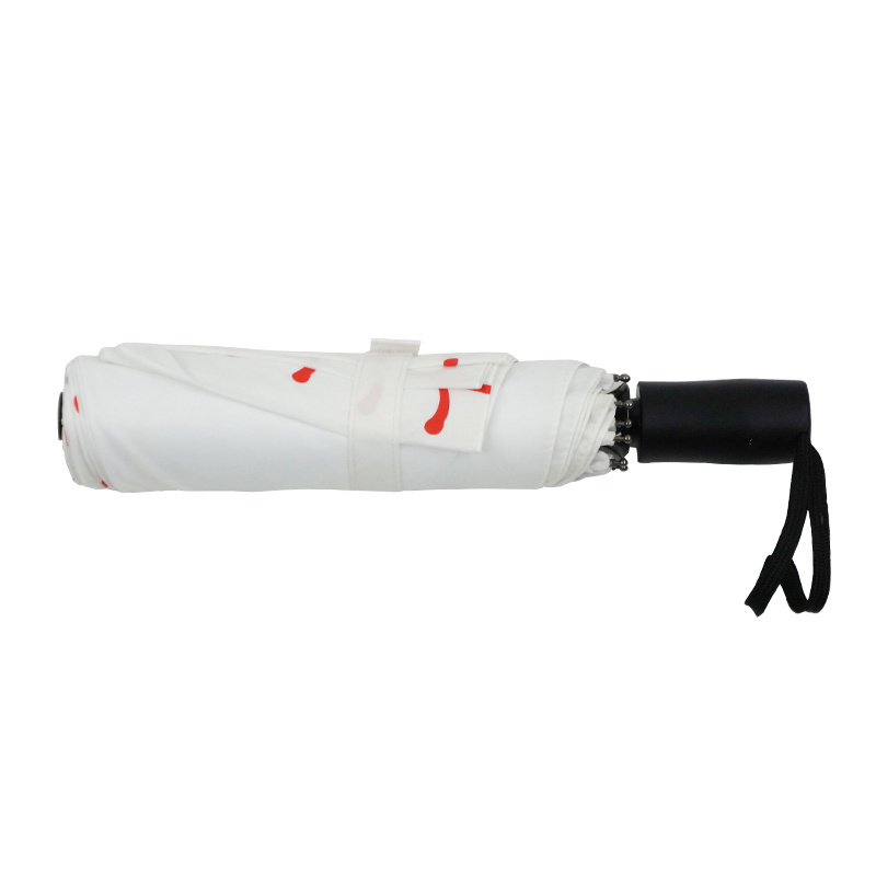 Hotsale baseball design windproof auto open and close 3 folding umbrella