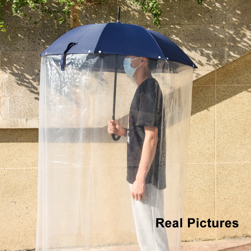 Custom wholesale windproof waterproof long full body cover umbrella for sale