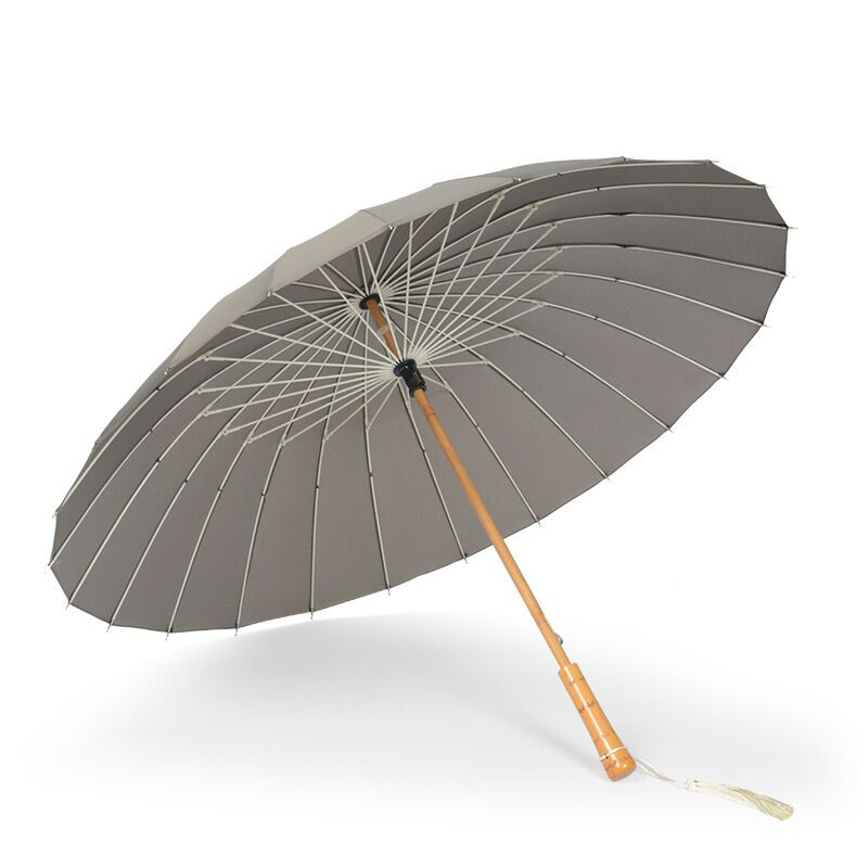 Strong Long Rain Umbrella Women Men Windproof Rain 24 Ribs Fiberglass Umbrella Japanese style Parasol