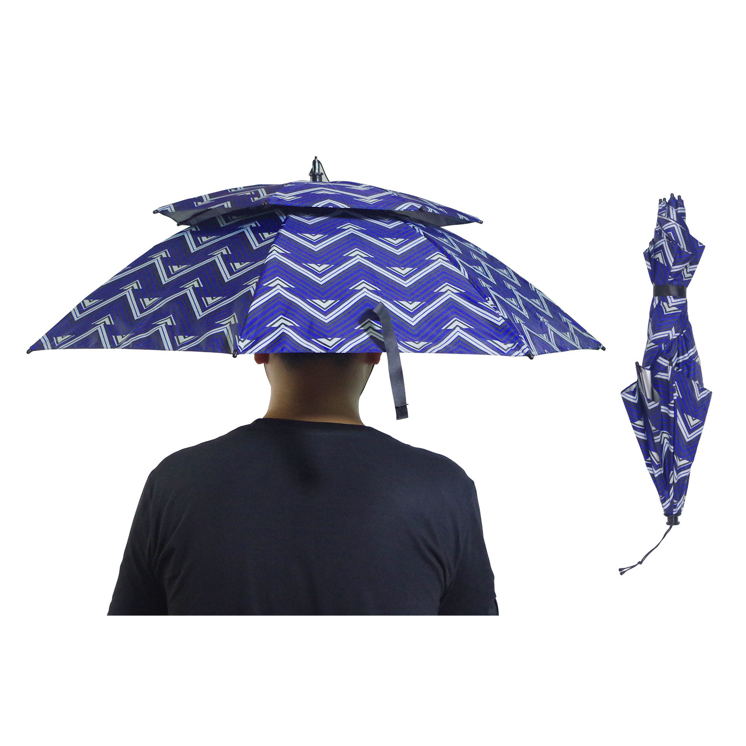 outside advertising sun large portable head hat umbrellas for funny gift