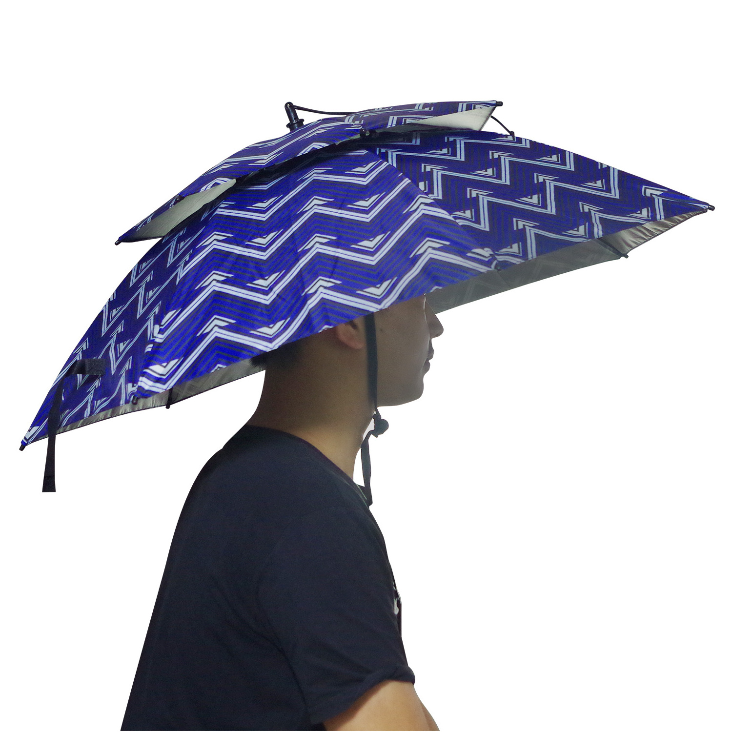 outside advertising sun large portable head hat umbrellas for funny gift