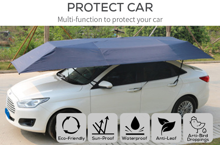 Automatic sombrillas para autos remote control sun shade tents car window windscreen sun protection windshield car umbrella fol