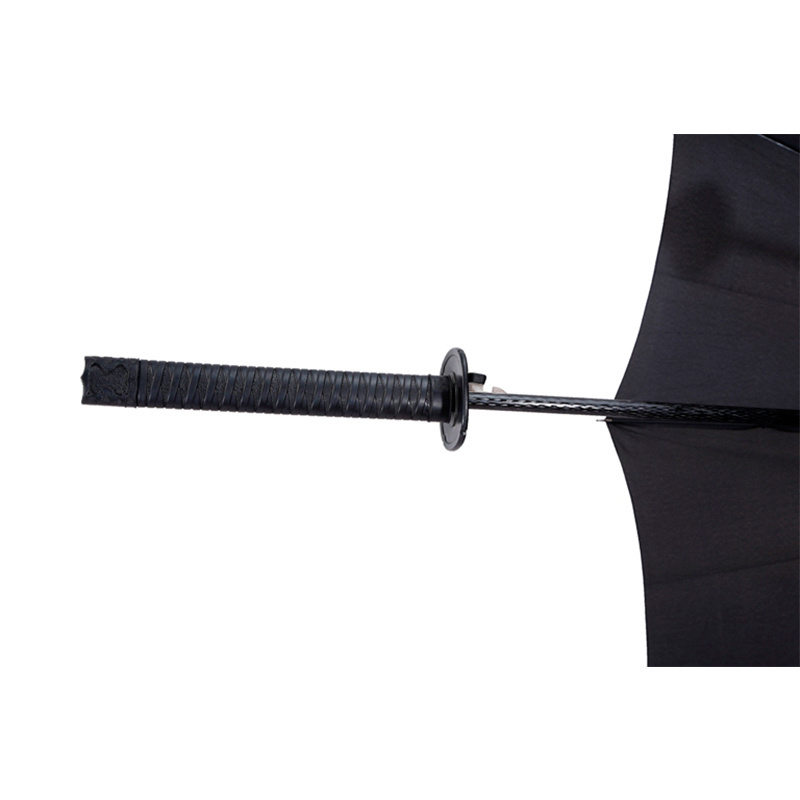 Super hot selling Japanese katana samuri sword long black sword shape handle umbrella special for men