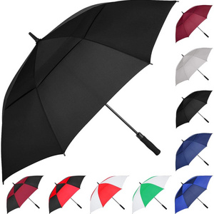 Automatic Open 62/68/72 Inch Extra-Large Oversize Double Canopy Vented Windproof Waterproof Golf Umbrella