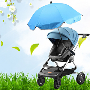 Small Size Plain Color Lotus Design Baby Carriage Stroller Small Kids Children Umbrella