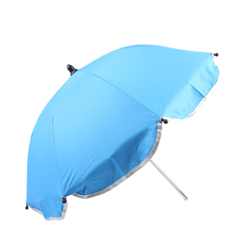 Small Size Plain Color Lotus Design Baby Carriage Stroller Small Kids Children Umbrella