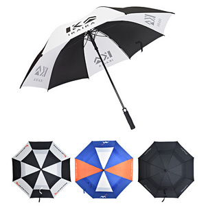 30 Inches promotional fiberglass windproof no rust customer brand golf umbrella