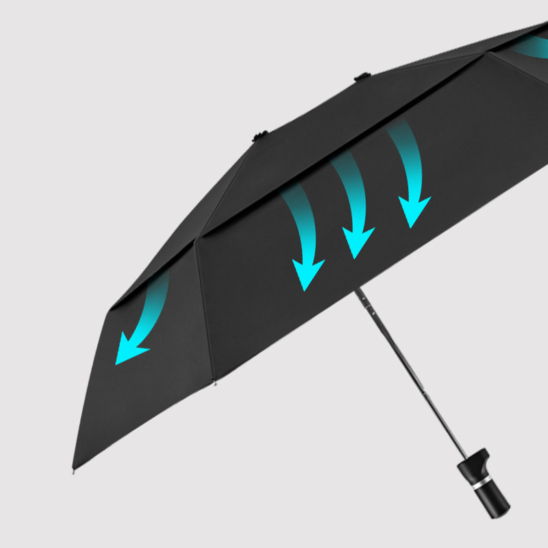 Larger open Umbrella Extension Protection 21 Inch Multi-Function Manual Open Offset Double Layer Canopy Air Vented Umbrella