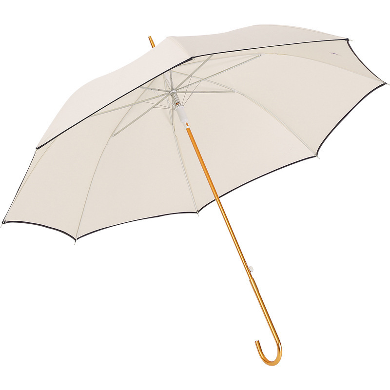 Auto Open And Manual Close High Density Strong Water Repellent Good Quality Solid Color Straight Umbrella