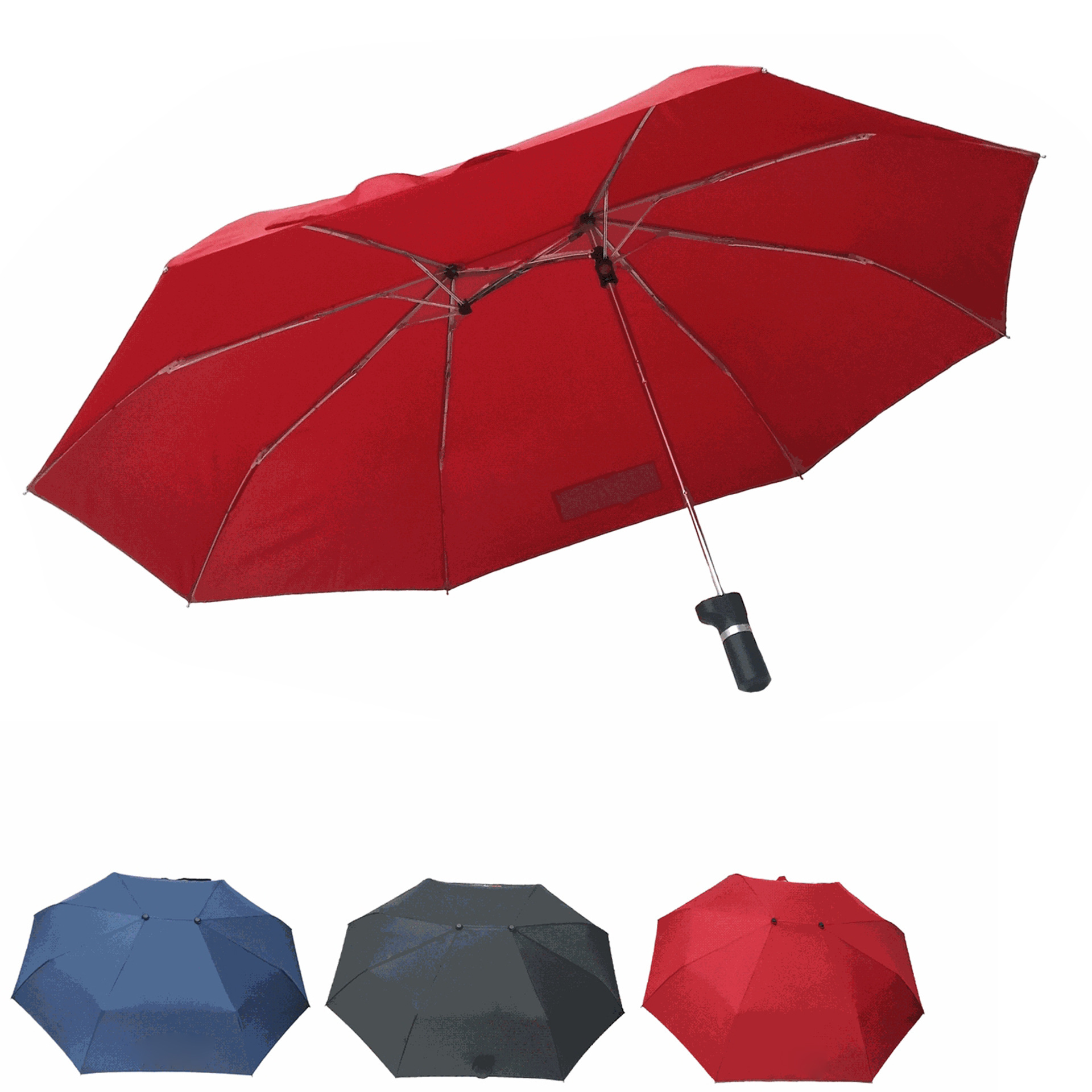 new invention fashion three folding bike umbrella with extra large cover