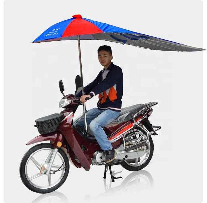 Windproof electrical outdoor scooter bicycle bike motorbike umbrella for ran and sun motorcycle umbrella