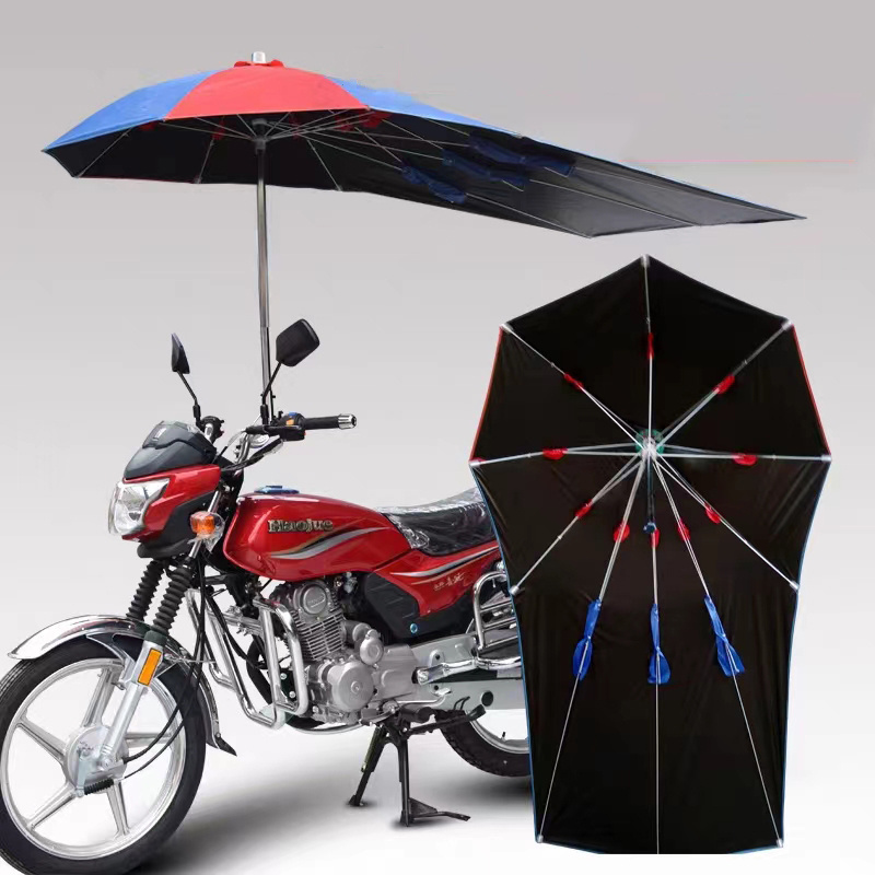 Windproof electrical outdoor scooter bicycle bike motorbike umbrella for ran and sun motorcycle umbrella