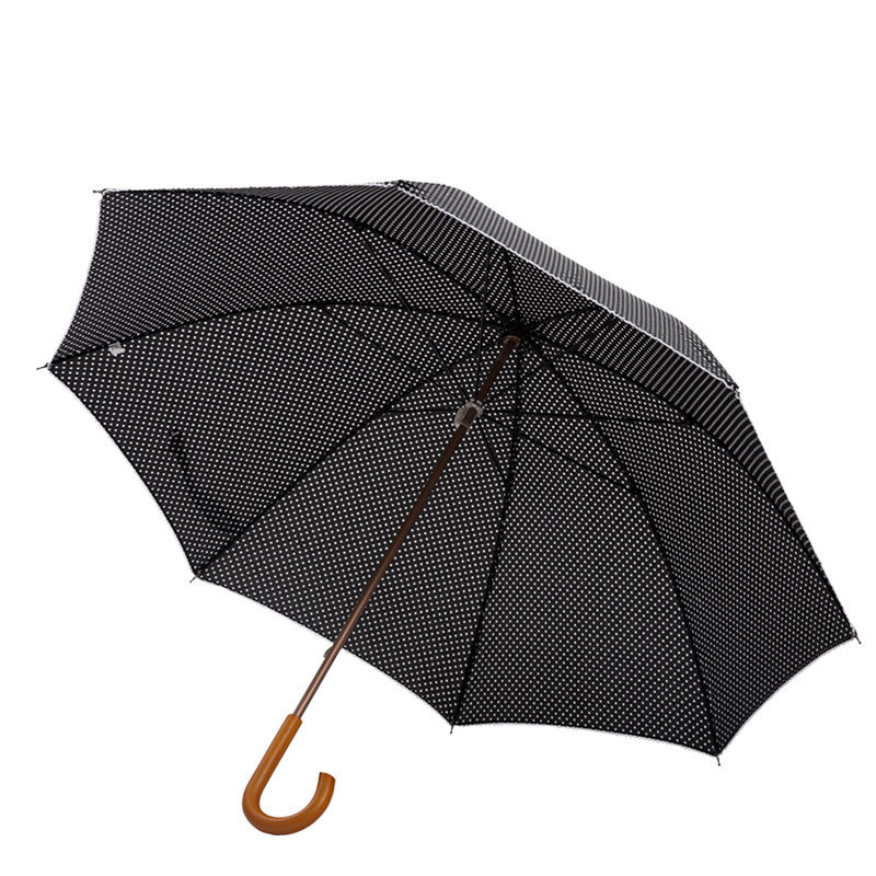 Hot sale umbrella factory good quality directly sale wooden frame customer beige color umbrella