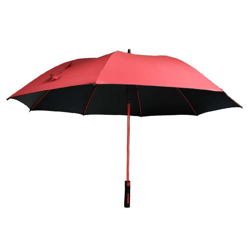 Color matching fiberglass frame wind resistance customized 27 inch golf umbrella with uv protection