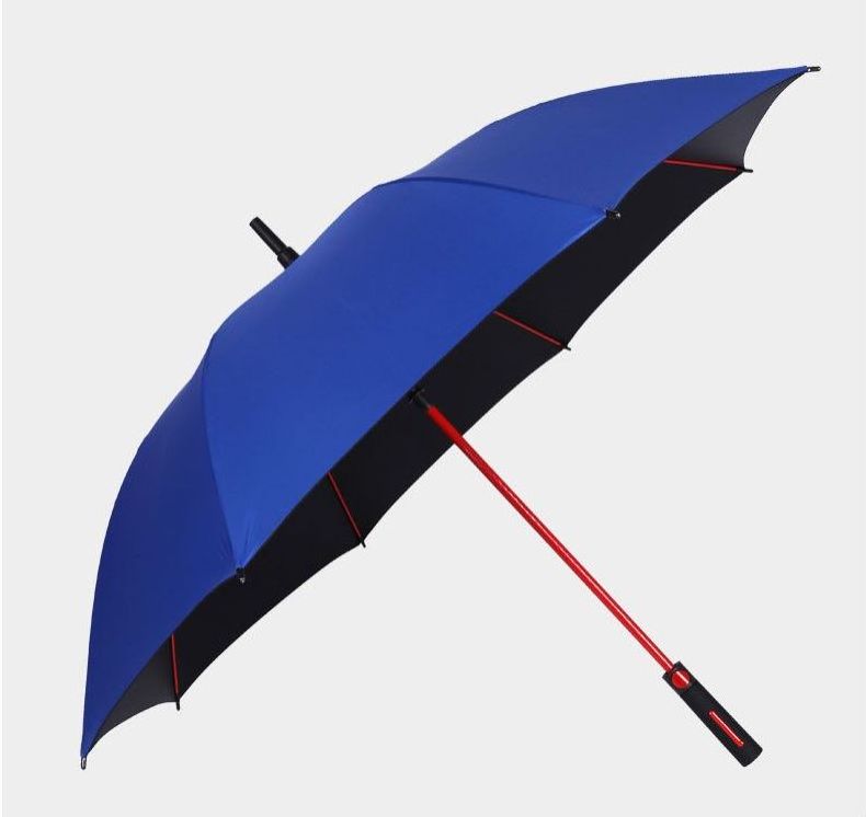 Color matching fiberglass frame wind resistance customized 27 inch golf umbrella with uv protection