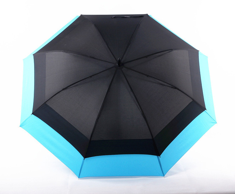 Customized windproof double layer air vented golf umbrella for brand promotion