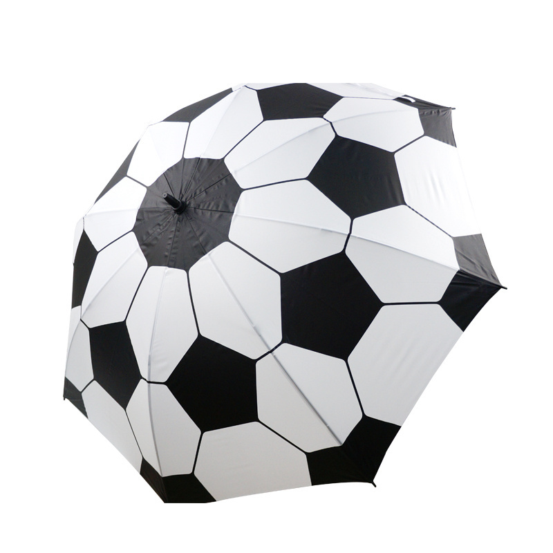 Custom printing soccer football pattern umbrella promotional windproof umbrella golf for gift club