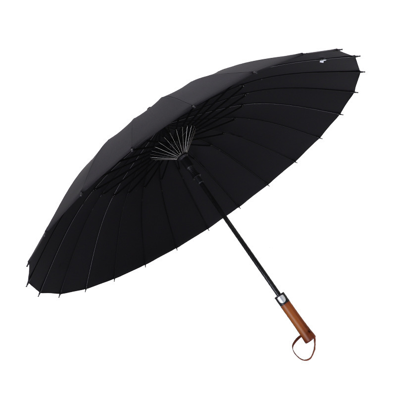 Wholesale Semi automatic 50 54 60 64 68  inch Customized logo Windproof  Business Man Straight Umbrella