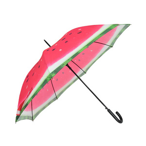 Fruits prints one piece watermelon design straight cheap umbrellas promotional